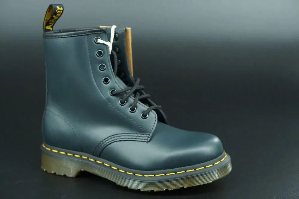 Doc Martens 1460 combat ankle boots size 5M 6W 37 EU laces Blue biker military